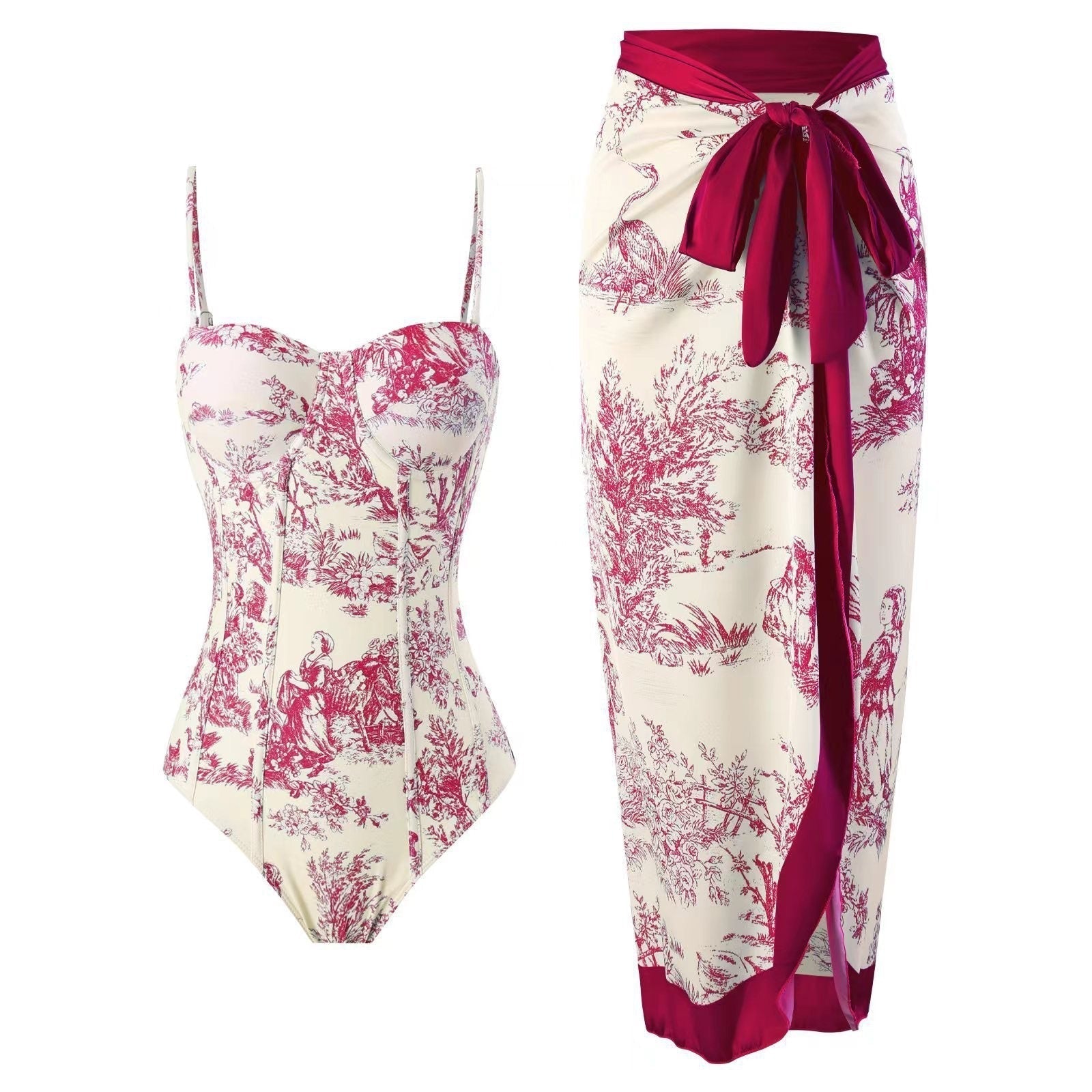 Mandy | Elegant Printed Swim Set