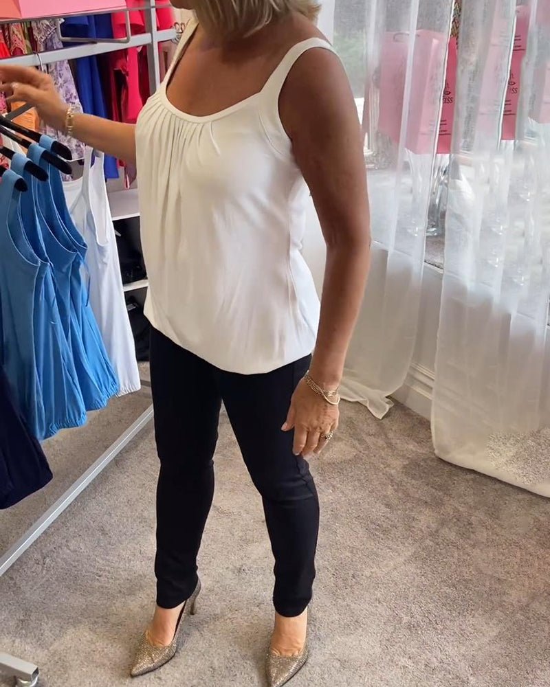 Vangie | Graceful Pleated Top