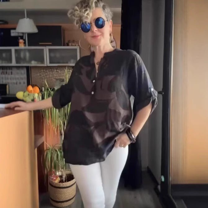 Rita | Relaxed Collar Blouse