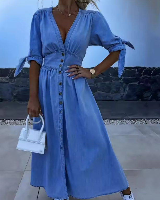 Sabrina | Classic Button Dress