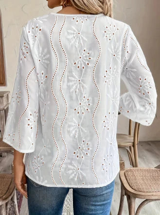 Eunice | Tailored White Blouse